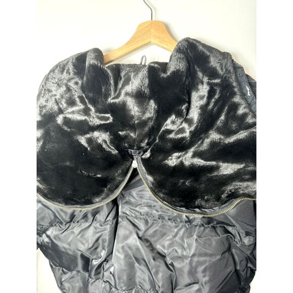 The North Face 550 Women's Hooded Down Filled Puffer Jacket Size Large L Fur - Picture 4 of 5